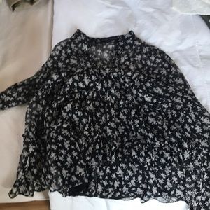 English factory flowy blouse
